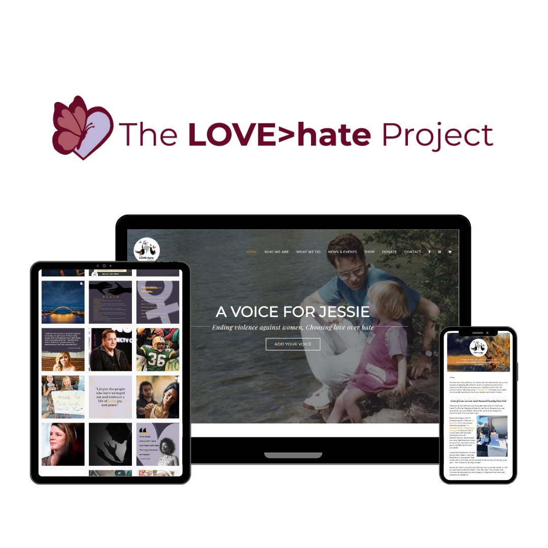 Hoan Marketing is proud to support mission-driven organizations like the LOVE>hate Project with our web design and digital marketing services.