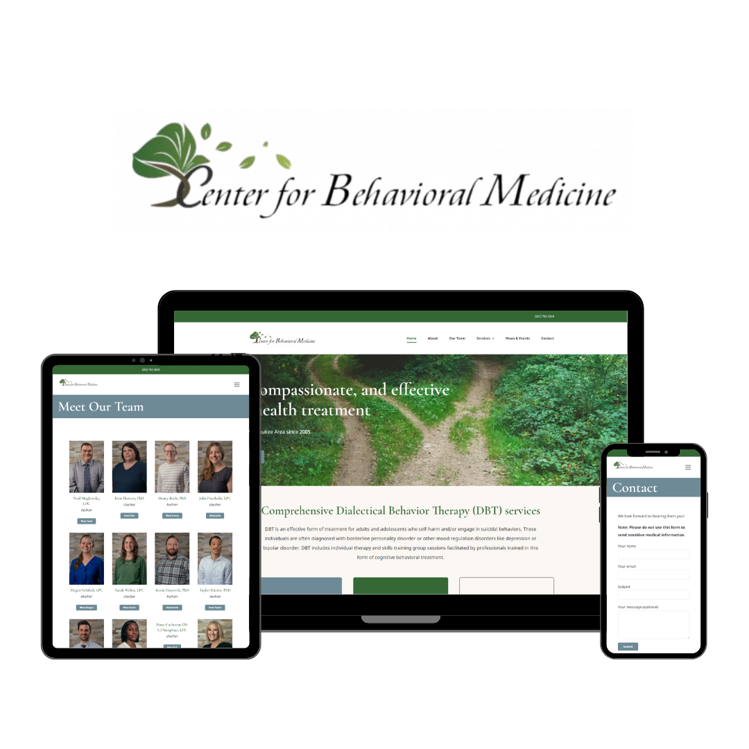 Hoan Marketing has partnered with the Center for Behavioral Medicine for custom WordPress website design services.