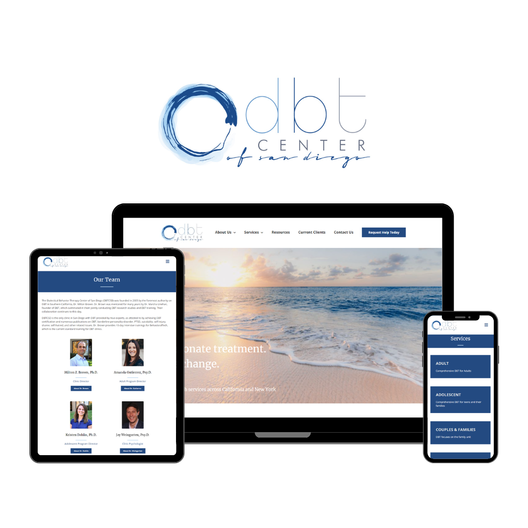 Hoan Marketing is proud to support mission-driven organizations like DBT Center of San Diego with our website design services.