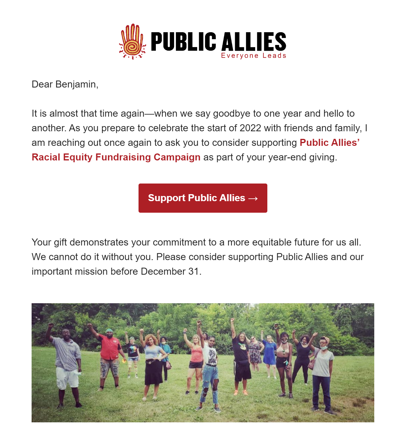 Hoan Marketing is proud to support mission-driven organizations like Public Allies with our digital marketing services.