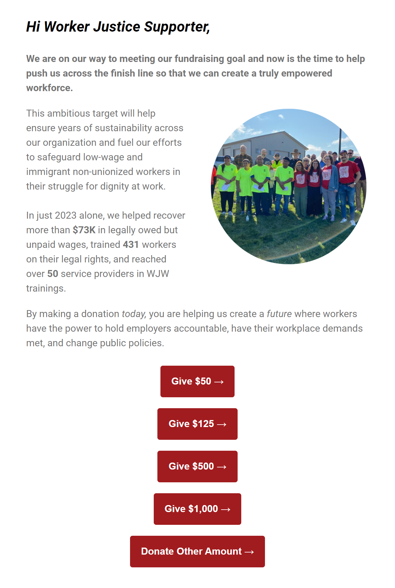 Hoan Marketing is proud to support mission-driven organizations like Worker Justice Wisconsin with our digital marketing services.