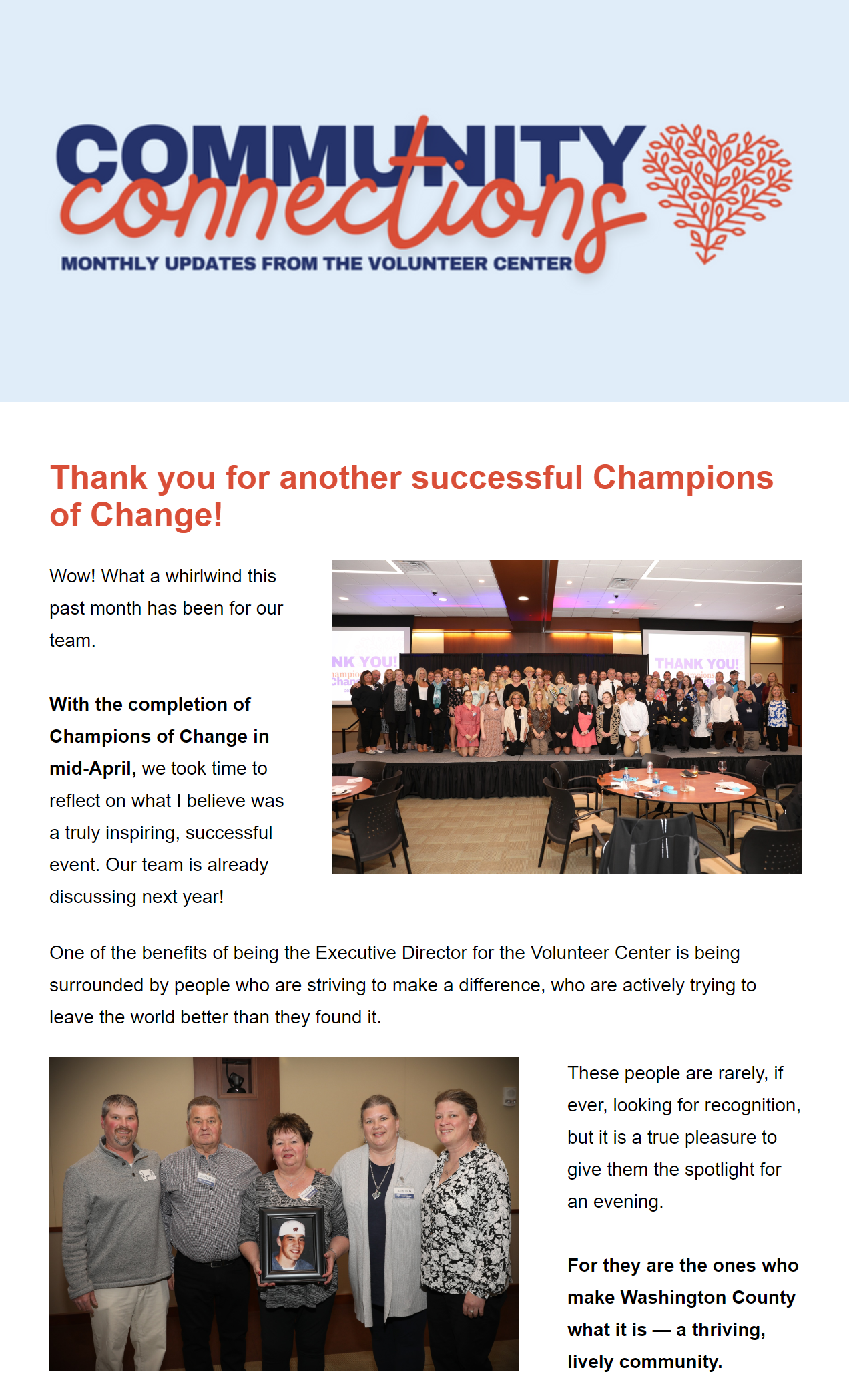 Hoan Marketing is proud to support mission-driven organizations like the Volunteer Center of Washington County with our digital marketing services.