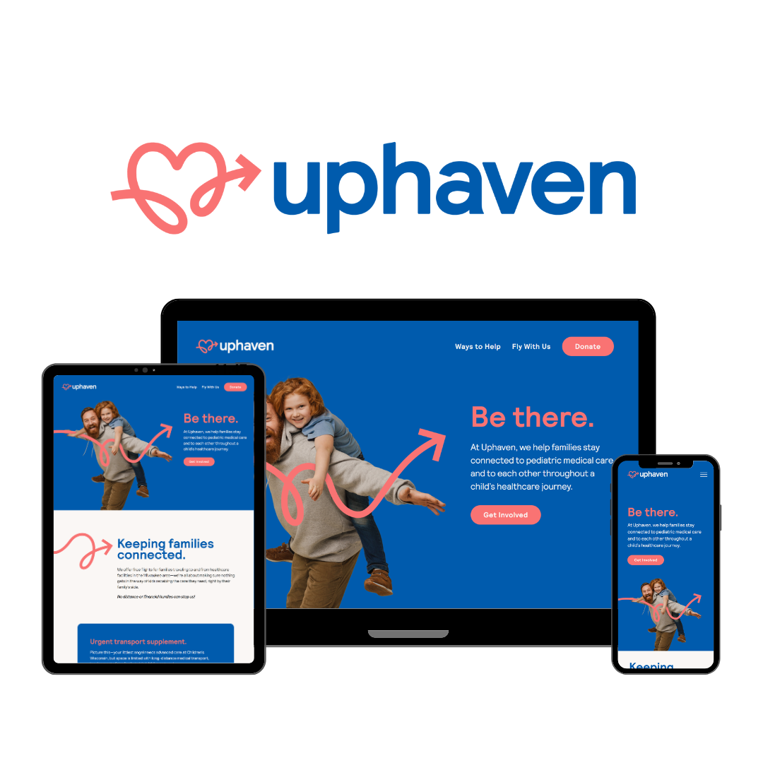 Hoan Marketing is proud to support mission-driven organizations like Uphaven with our website design services.