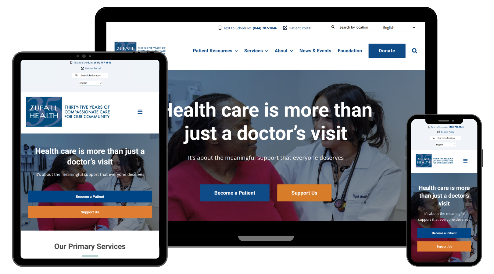 Hoan Marketing is proud to support mission-driven organizations like the Zufall Health Center with our website design services.