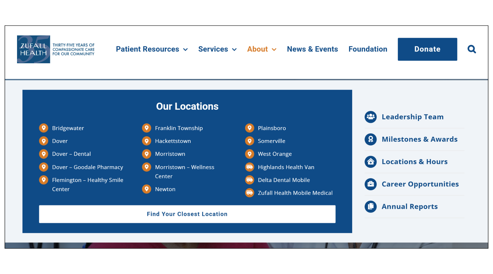 Hoan Marketing is proud to support mission-driven organizations like the Zufall Health Center with our website design services.