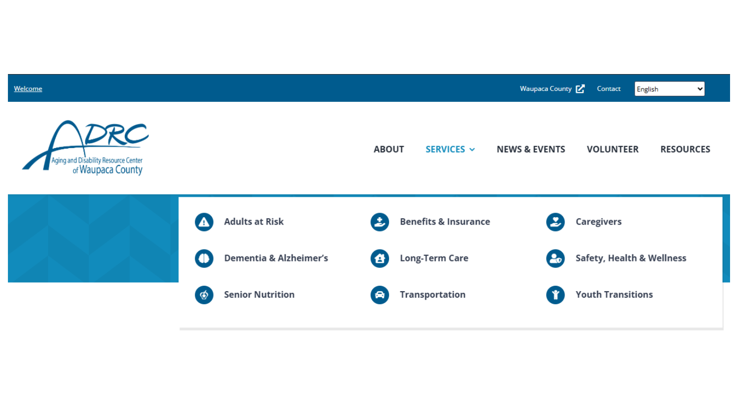 Hoan Marketing is proud to support mission-driven organizations like Aging and Disability Resource Center (ADRC) of Waupaca County with our website design services.