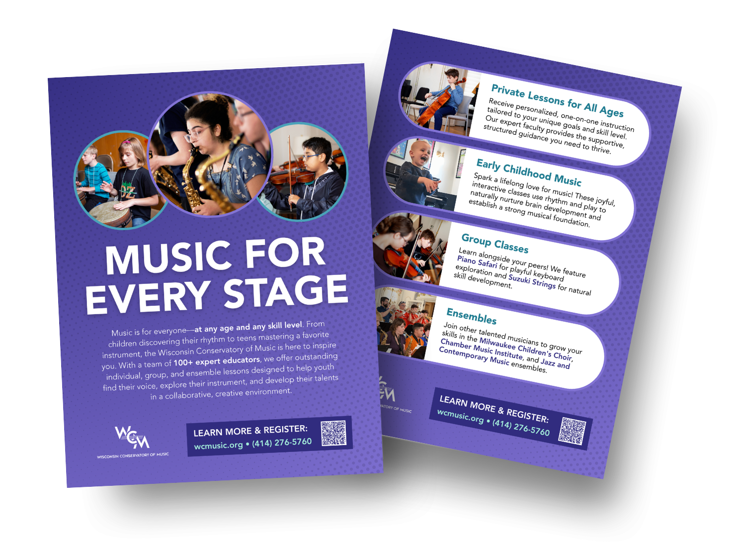 Hoan Marketing is proud to support mission-driven organizations like Wisconsin Conservatory of Music with our brand design services.