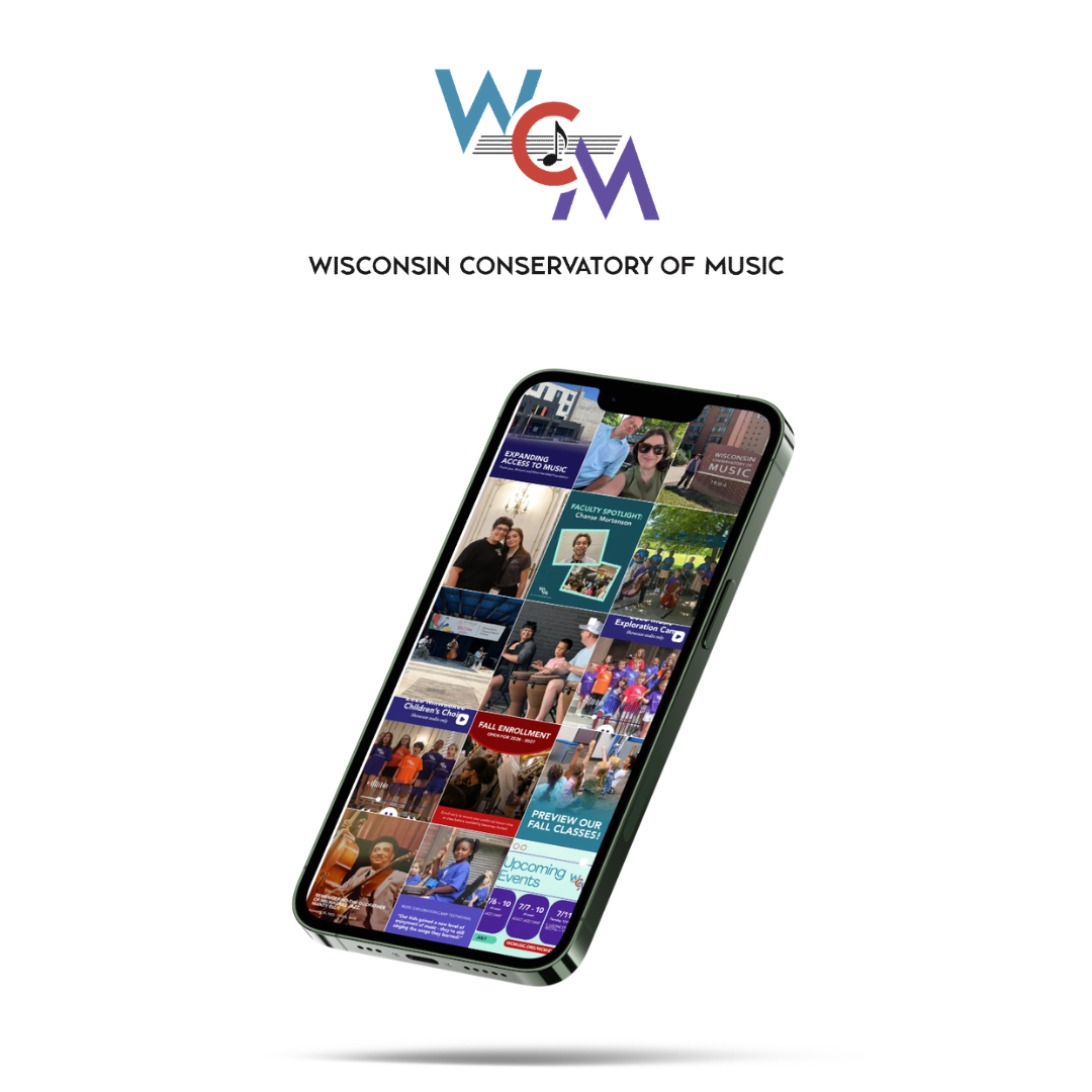 Hoan Marketing is proud to support mission-driven organizations like the Wisconsin Conservatory of Music with our digital marketing, brand design, and strategy consulting services.